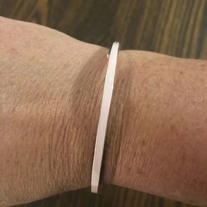 PANDORA Light Pink Enamel/CZ Bangle